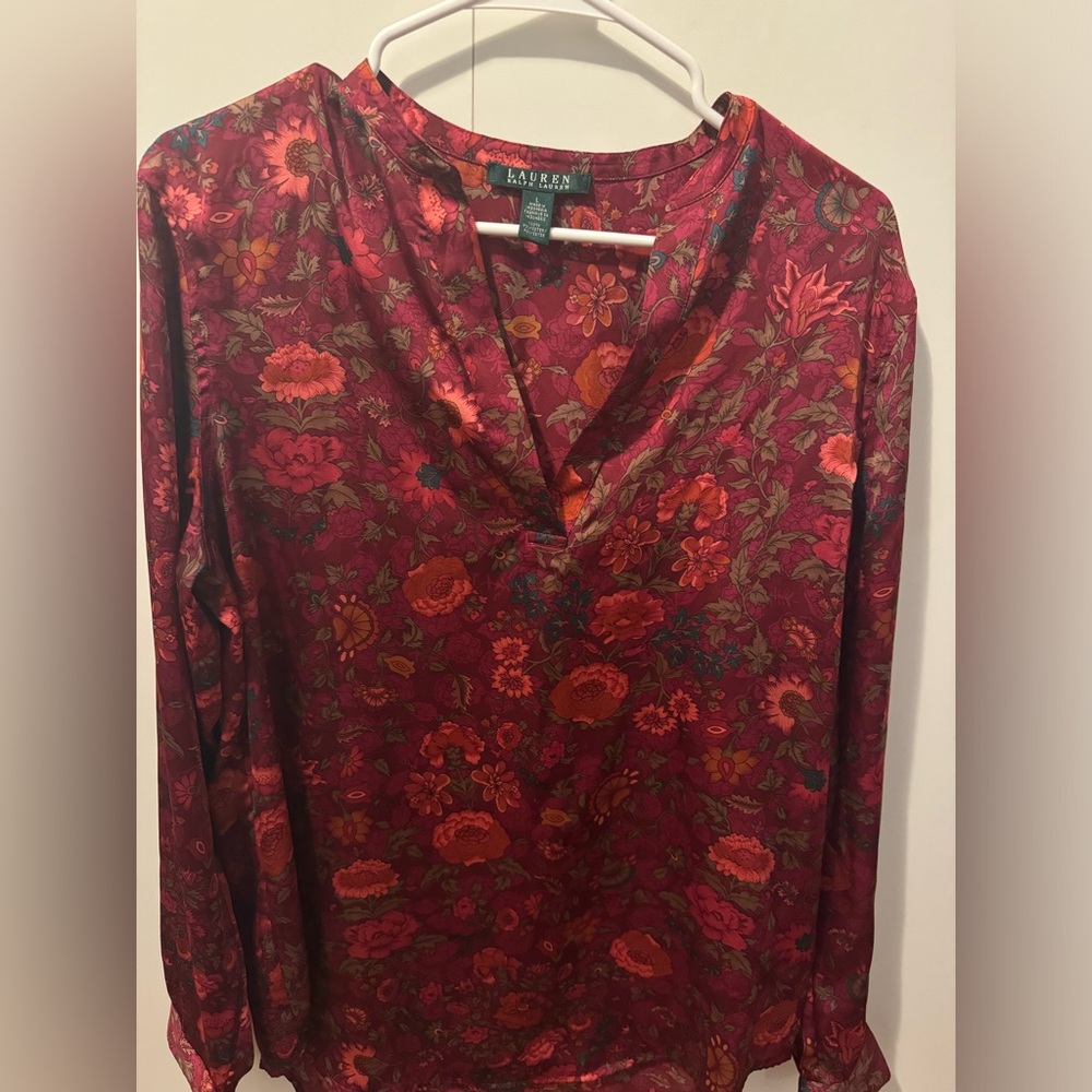 Lauren Ralph Lauren Floral Pull Over Blouse